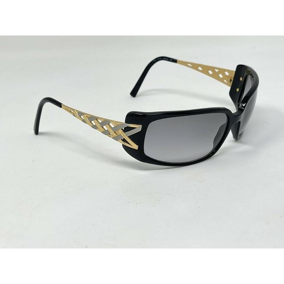 SALVATORE FERRAGAMO VINTAGE SUNGLASSES Black Gold 62 [] 18-120 ITALY main image 7